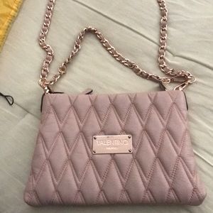 Valentino leather clutch purse